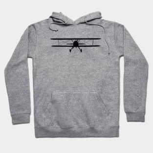 Biplane silhouette Hoodie